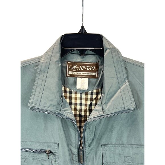 Jintao Men's Utility Vest Pockets XXL Cotton Blend Outdoor Fishermancore Green - Picture 3 of 11